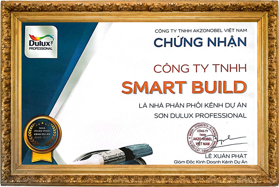 Smart Build là một trong những đối tác chiến lược và là nhà phân phối kênh dự án sơn Dulux Professional