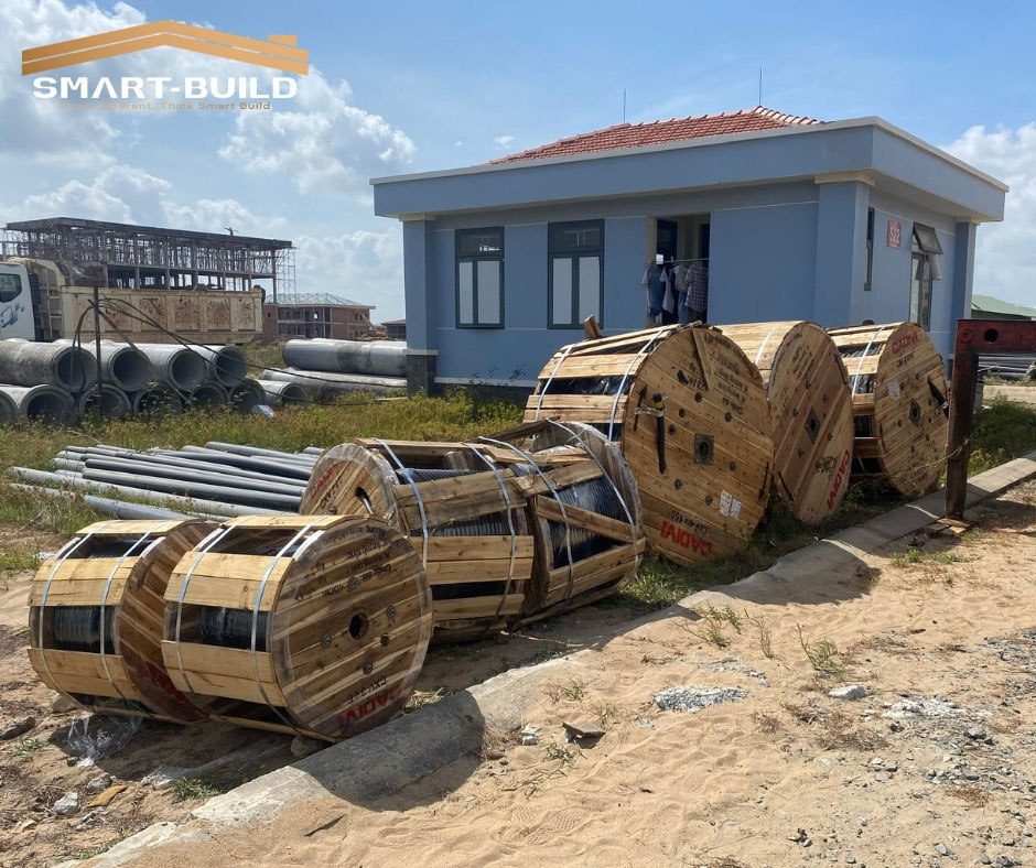 Smart Build bàn giao cáp điện Cadivi đến tận nơi dự án